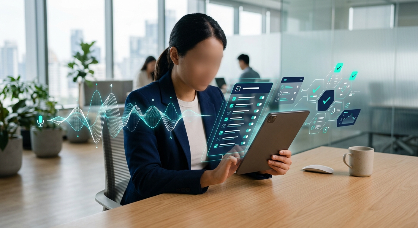 Business owner reviewing AI call analytics dashboard showing call performance patterns