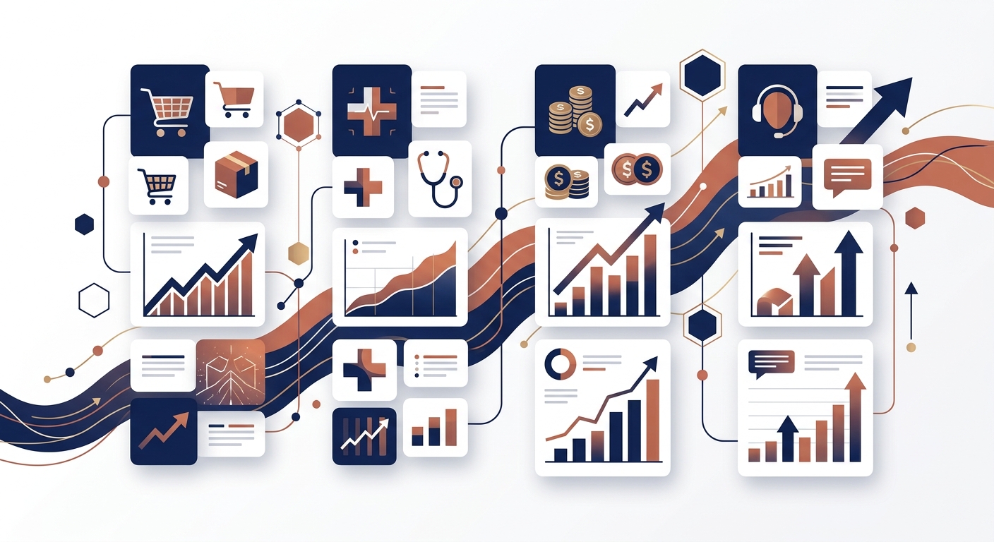Industry ROI comparison for AI receptionist by business type
