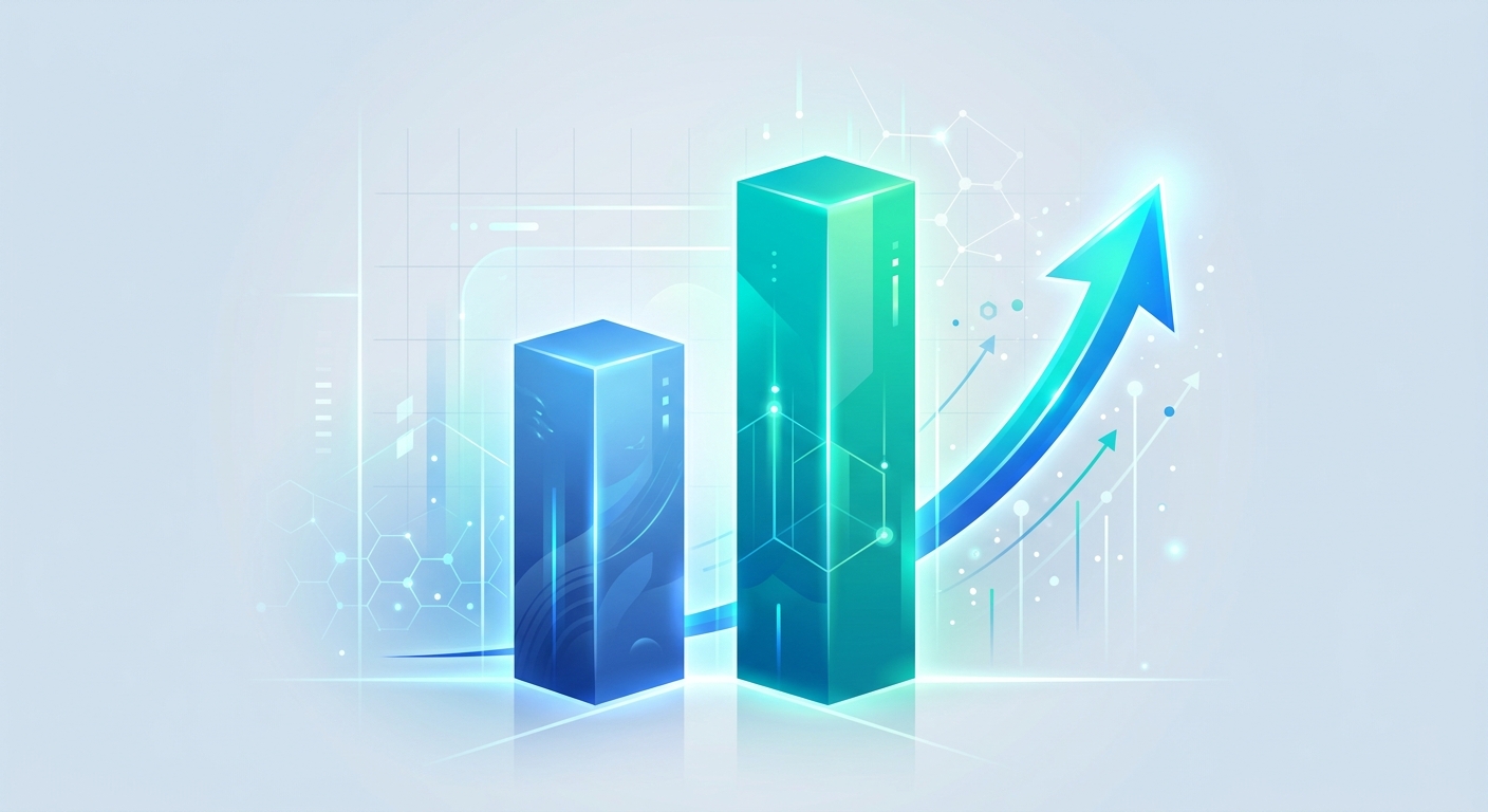 Revenue difference: static vs. self-improving AI answering service